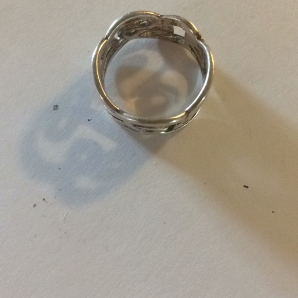 .925 Sterling Silver Ring Vintage 1980s - Picture 2 of 3